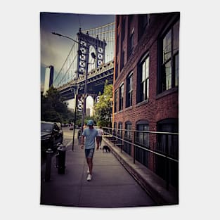 Manhattan Bridge Dumbo Brooklyn NYC Tapestry