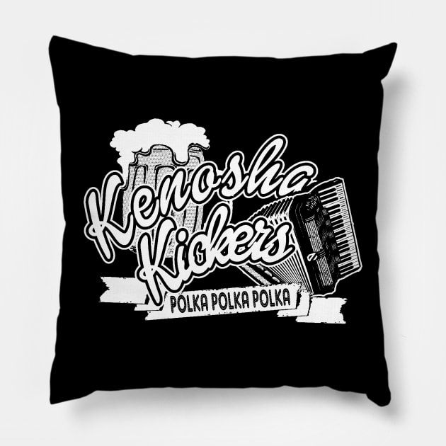 Kenosha Kickers Pillow by Nyu Draw