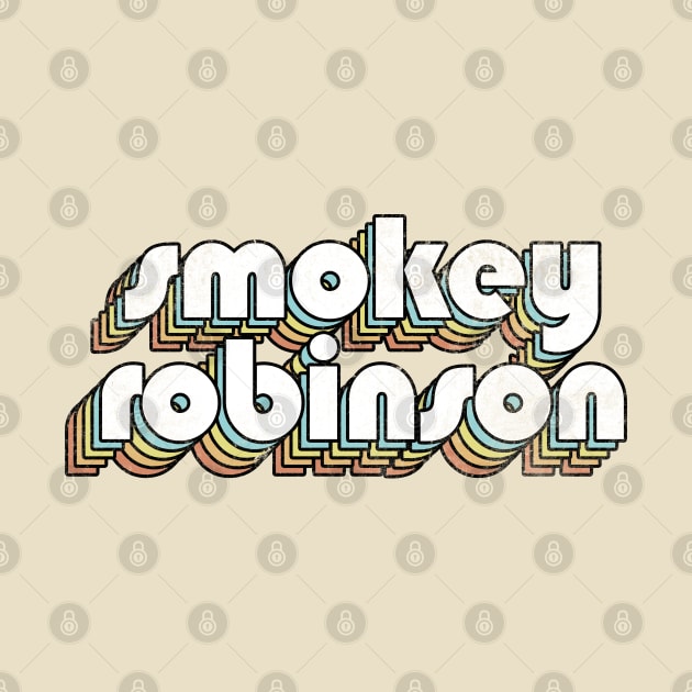 Smokey Robinson - Retro Rainbow Letters by Dimma Viral