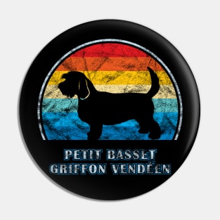 Petit Basset Griffon Vendeen Vintage Design Dog Pin