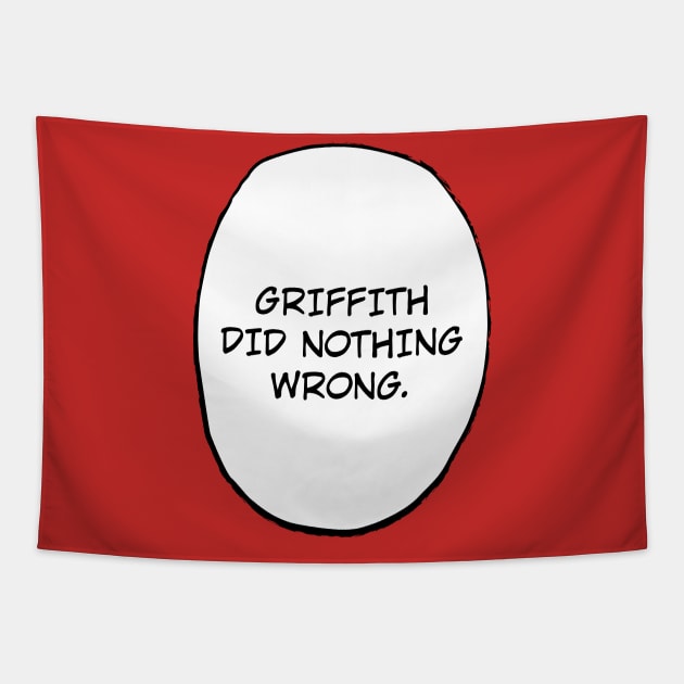 Griffith did nothing wrong Tapestry by demonigote