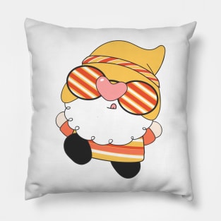 summer Retro vintage Groovy Gnome Pillow