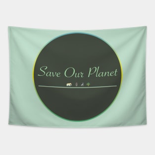 Save Our Planet Tapestry
