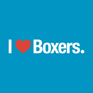 I heart Boxers. T-Shirt