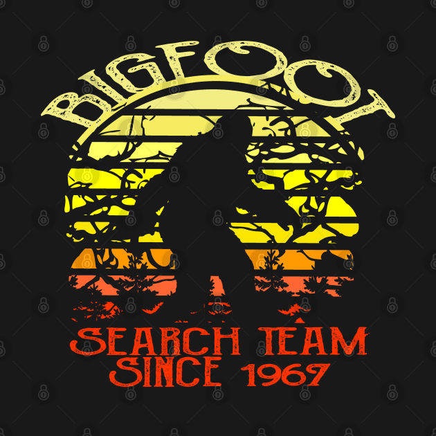 Bigfoot Search Team and Sasquatch T Shirts by DHdesignerPublic