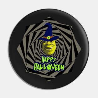 Funny Halloween Shrek Pin