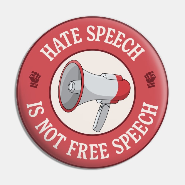 Hate Speech Is Not Free Speech Pin by Football from the Left