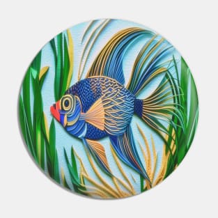 Quilled Fish Pin