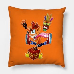 Crash and Aku Aku Pillow