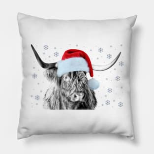 Highland Cow, Cladich Christmas Pillow