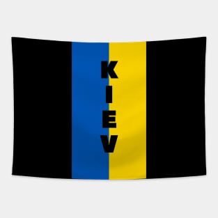 Kiev City in Ukrainian Flag Vertical 1 Tapestry