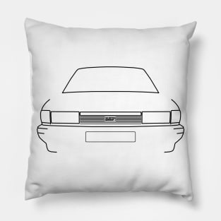 Austin Maestro classic 1980s British saloon car black outline graphic Pillow