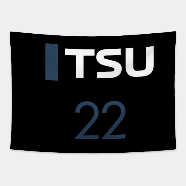 TSU - Tsunoda F1 Tapestry by autopic