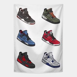 AJ 4 Retro Sneaker Collection Tapestry