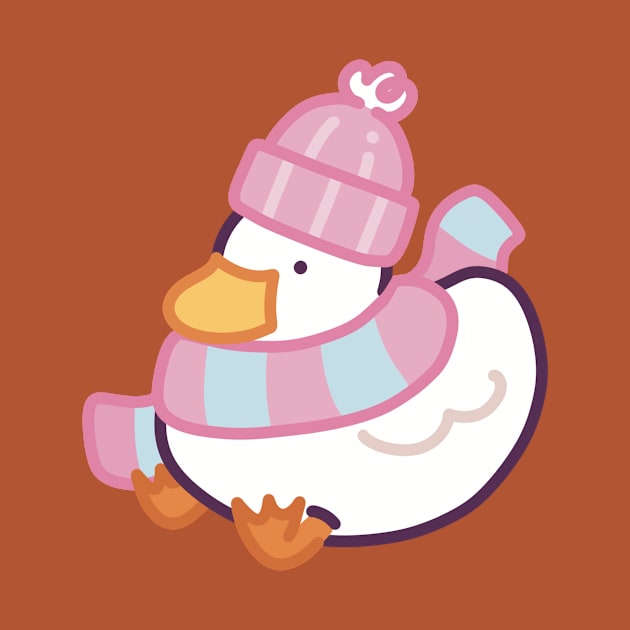 Cozy Winter Duck by Meil Can