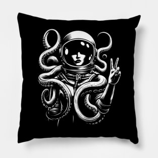 Astronaut Octopus Pillow