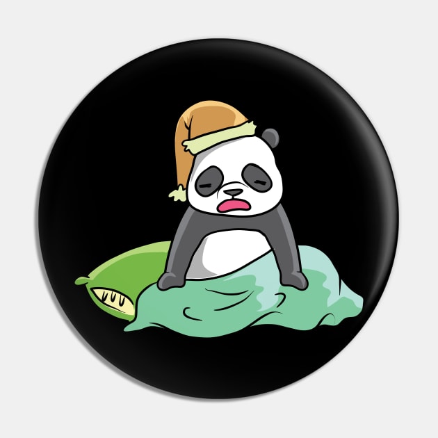 Tired Panda Pin by theanimaldude