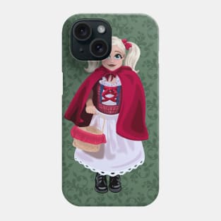 Little Red Riding Hood Illustration Phone Case