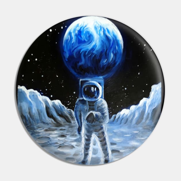 Man on the moon Pin by CORinAZONe