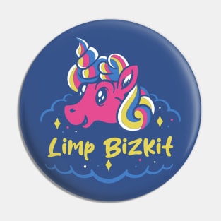 limp and the naughty unicorn Pin