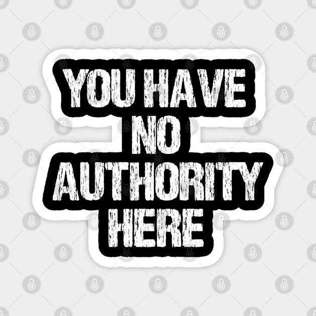 YOU HAVE NO AUTHORITY HERE JACKIE WEAVER funny meme Magnet by LittleBoxOfLyrics