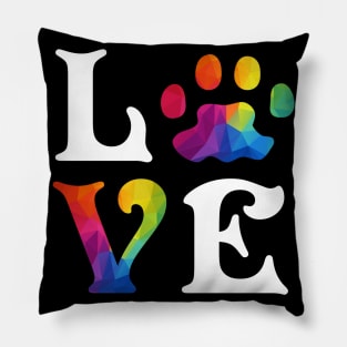 Dog Love LGBT, Gay, Lesbian Pride Pillow