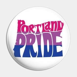 Portland Pride Festival - Bi - Oregon Silhouette Pin