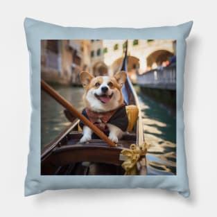 Corgi Gondolier Pillow