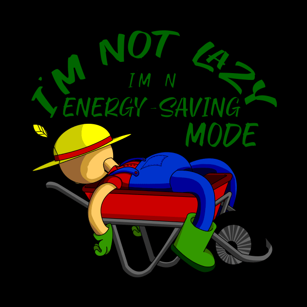 I'm not lazy, I'm in energy saving mode by plantart