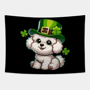 St Patricks Day Bichon Frise Tapestry