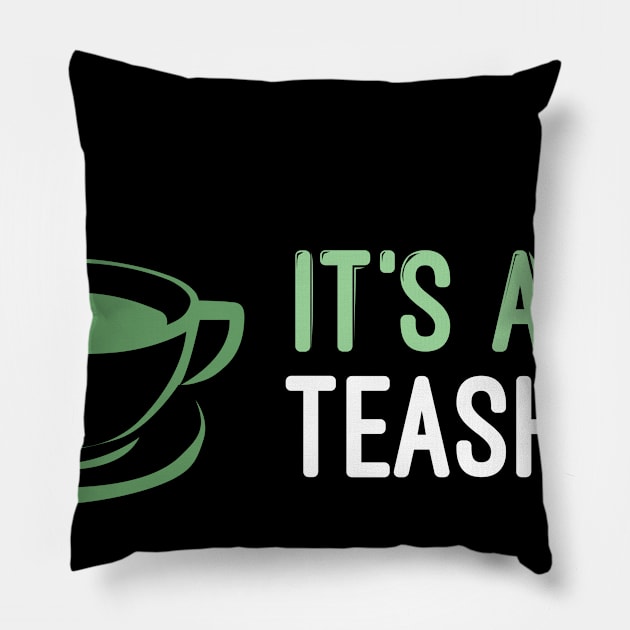 Tea Bag Flavorful Cup Brew Tea2Go Gift Wordplay Pillow by Schimmi