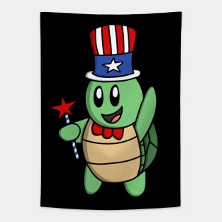 July Fourth Turtle Tapestry