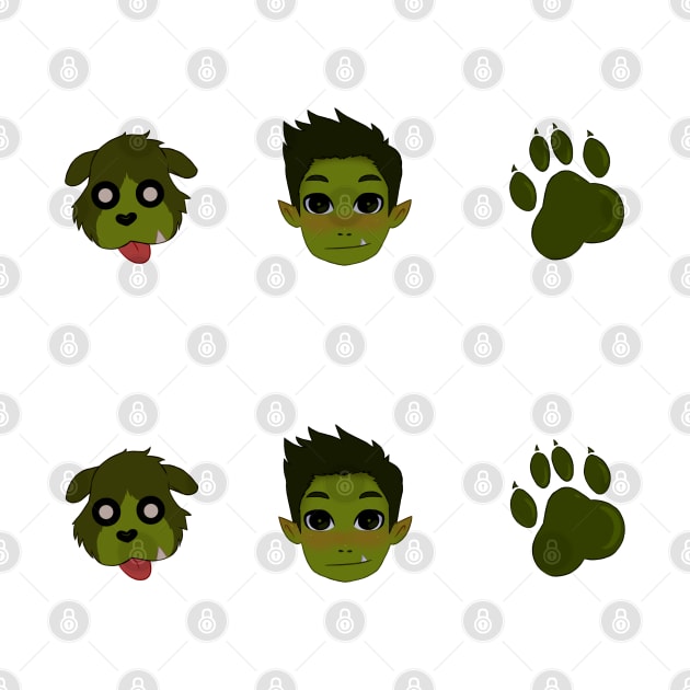 Teen Titans BeastBoy Set by ColonelBaconBits