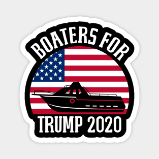 Deck Boat Boaters For Trump 2020 Graphic Art Magnet