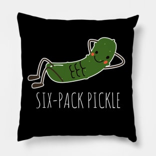 Six-Pack Pickle Funny Pickle Workout Pillow