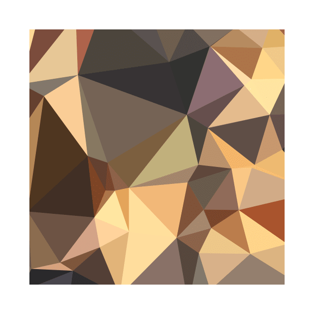 Bole Brown Abstract Low Polygon Background by retrovectors