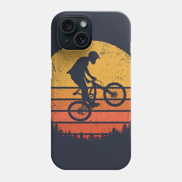 Mountain Bike - Retro Jump Phone Case by TigerTom