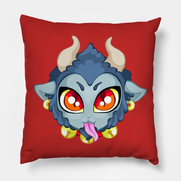 Kawaii Krampus Pillow by Von Plundercat