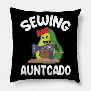 Avocados Hugging Together Happy Sewing Auntcado Niece Nephew Pillow