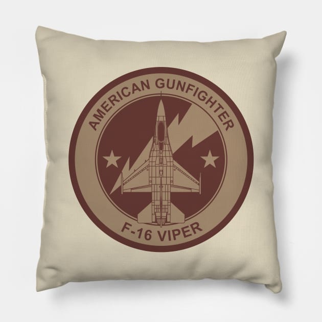 F-16 Viper American Gunfighter Pillow by TCP