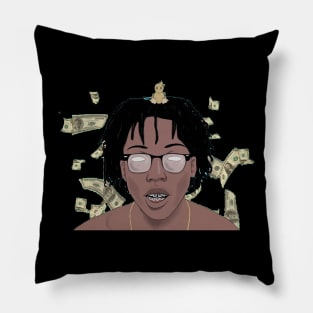 lil tecca money Pillow