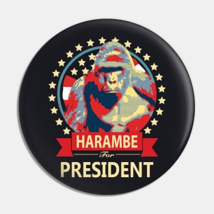 Harambe For President Pin