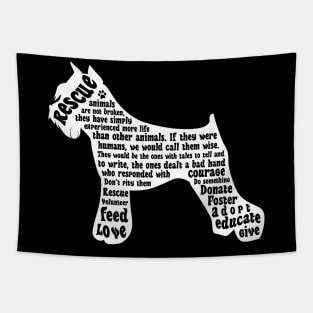 Rescue Dog For Gift Dog Lovers Tapestry