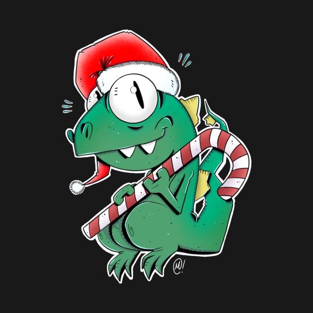 Christmas dino by ProjectSpaceBat