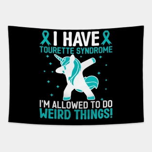 Funny Tourette Syndrome Warrior Tourette Syndrome Awareness Tapestry