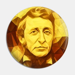 Henry David Thoreau Golden Portrait | Henry David Thoreau Artwork 11 Pin