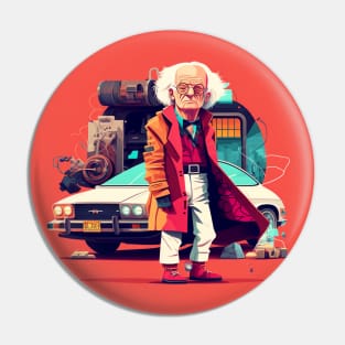 Back to the future Doc Brown Pin