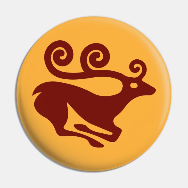 Scythian (dark red) Pin by ohmybach