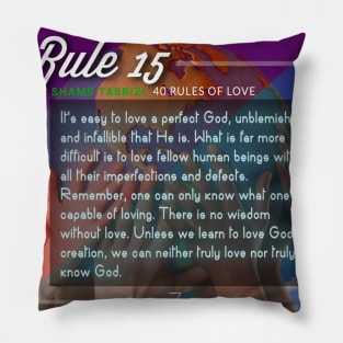 40 RULES OF LOVE - 15 Pillow