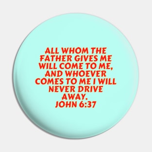 Bible Verse John 6:37 Pin